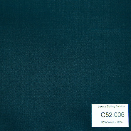 [ Call ] C52.006 Kevinlli V3 - Vải Suit 50% Wool - Xanh Rêu Trơn